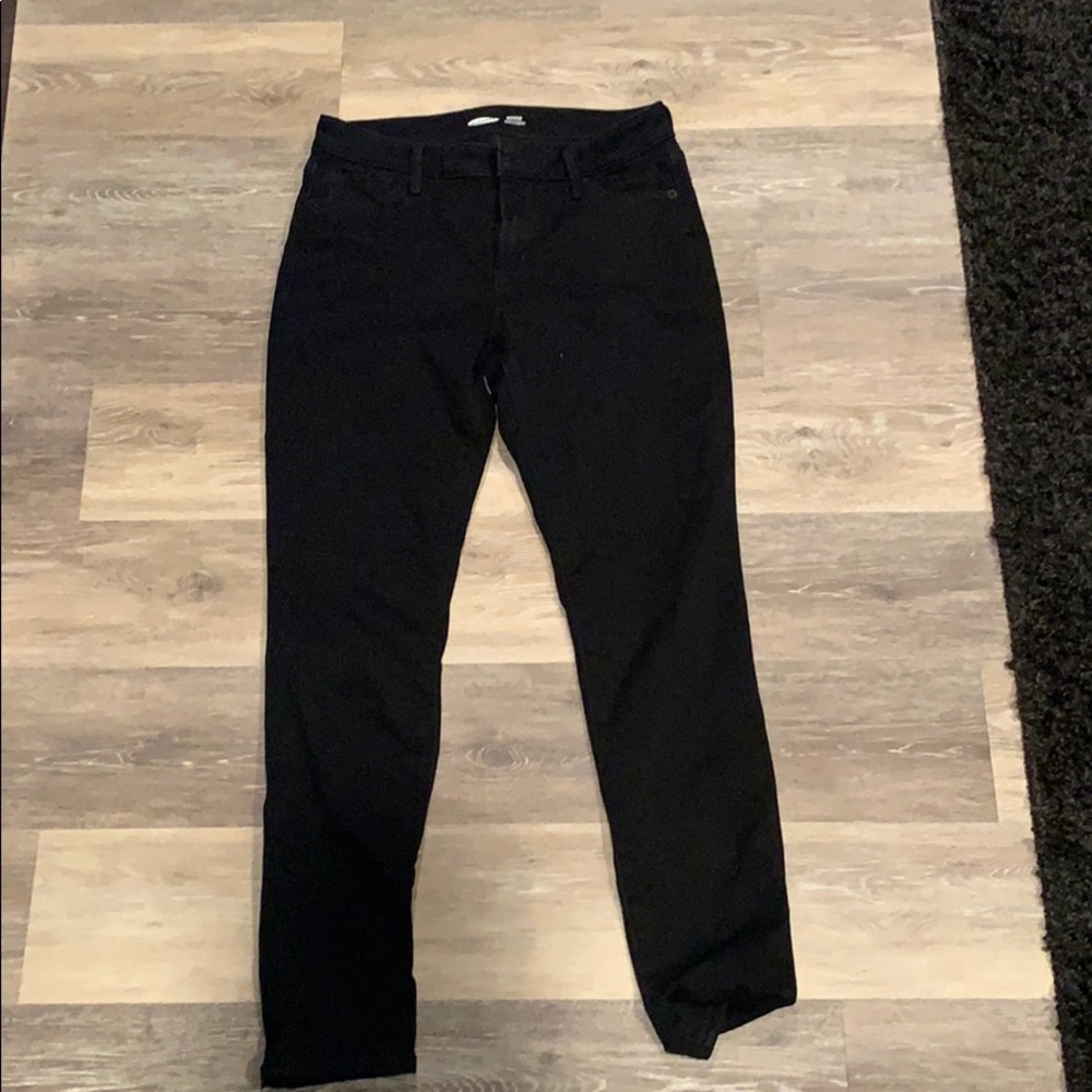 old navy high rise black skinny jeans